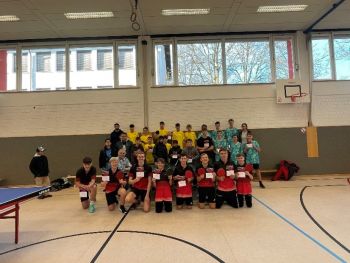 Foto teilnehmender Schüler bei den Niederbayerischen Meisterschaften